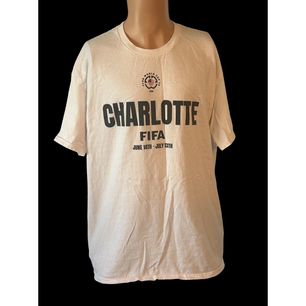 Charlotte FIFA Club World Cup 2025 White Large X-Large T-Shirt